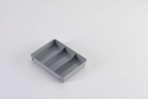 RAKO inzetbak 3-delig, 174x128x32 mm (4 per grondvlak van 400x300 mm)