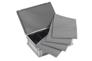 Schuimplaat met zelfklevende strips, 255x155x10 mm
