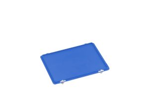 Scharnierdeksel met snapsluitingen voor RAKO bak, 400x300mm, blauw