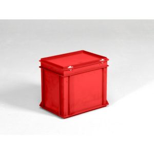 Kunststof RAKO kist, 400x300x340 mm, rood