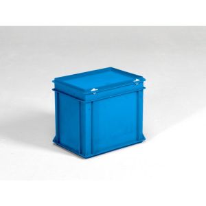 Kunststof RAKO kist, 400x300x340 mm, blauw