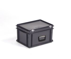 ESD kunststof RAKO koffer, 400x300x235 mm, uit ESD-veilig materiaal
